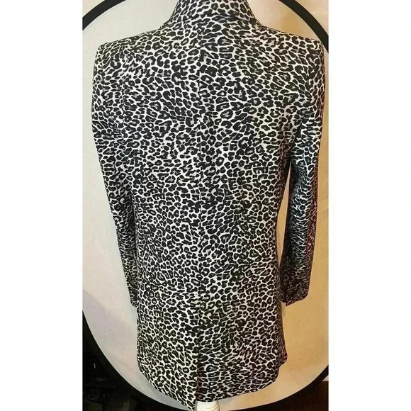 Anine Bing Blazer XS Madeleine Leopard Animal Print Two Button Boxy Jacket NEW - Picture 3 of 8